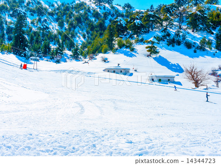 snow on Ziria mountain in Greece 14344723