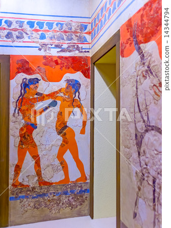 paintings from Akrotiri of Santorini Greece 14344794
