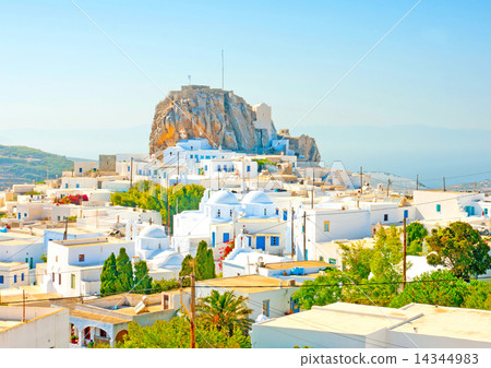 the capital of Amorgos island in Greece 14344983