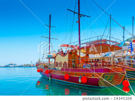 the main port of Kalymnos island in Greece 14345109