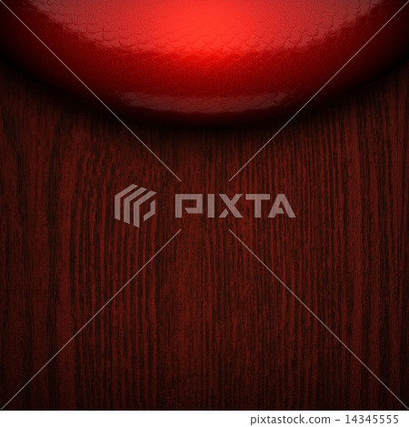 red pollished metal on wooden bachkround 14345555