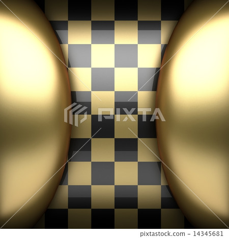 polished golden and black background 14345681