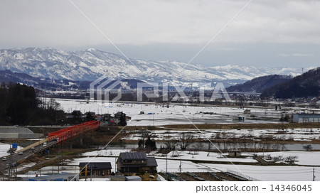 Hokuriku Shinkansen and Komaki Bridge Hokuriku Shinkansen and Komaki Bridge 14346045