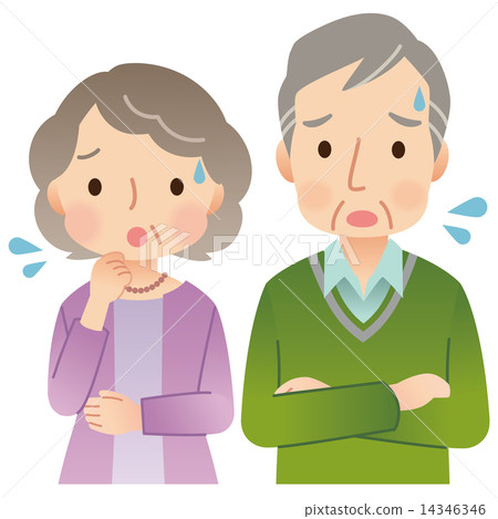 年長男人和婦女夫婦的資深面孔 14346346