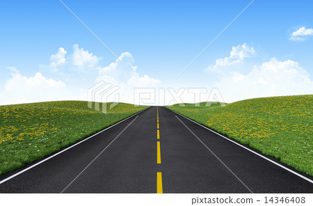 Straight road 14346408