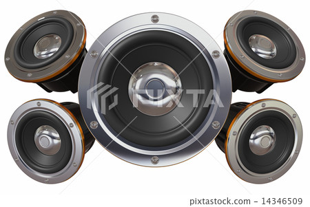 Sound system. Five loudspeakers 14346509