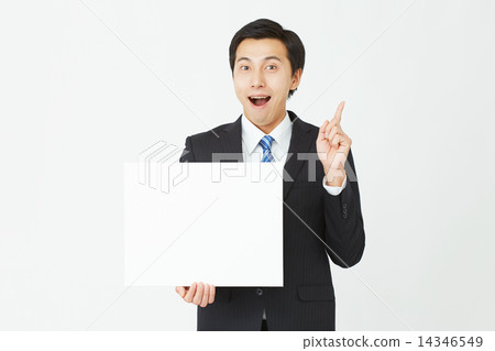 A businessman who can think of having a message board 14346549