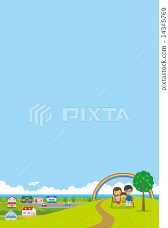 家庭山家庭風景 14346769