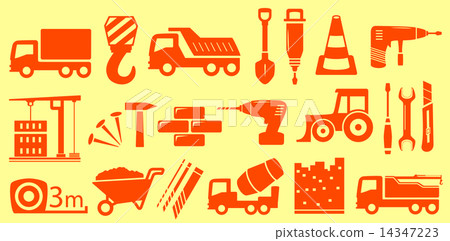 construction set yellow objects 14347223