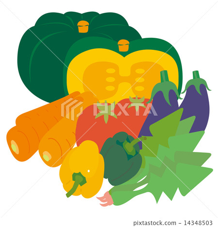 Six Green & Yellow Vegetables 14348503