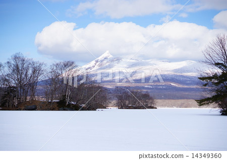 1月的Komagatake山（北海道） 14349360