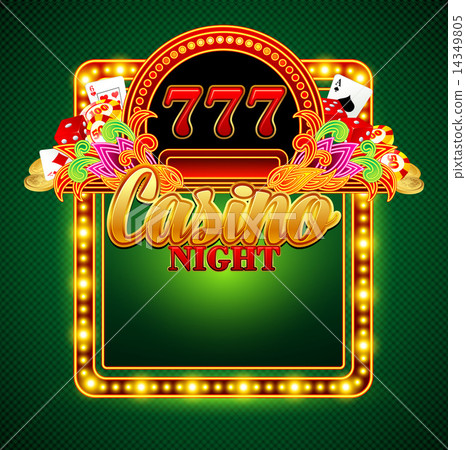 Casino background with cards, chips, craps. Vector illustration Casino background with cards, chips, craps. Vector illustration 14349805