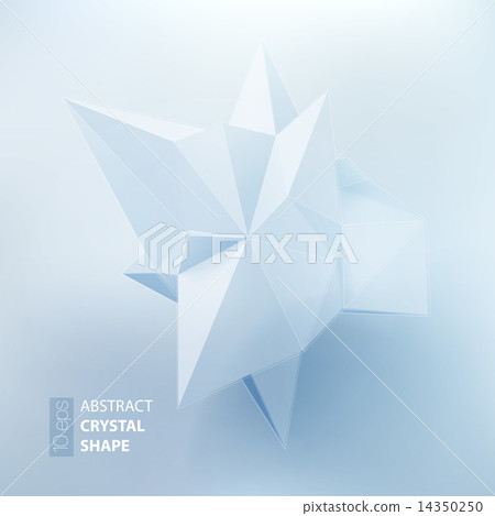 Low polygon geometry shape. Vector illustration 14350250