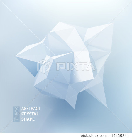 Low polygon geometry shape. Vector illustration Low polygon geometry shape. Vector illustration 14350251
