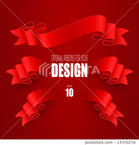 Set of vector ribbons Set of vector ribbons 14350256