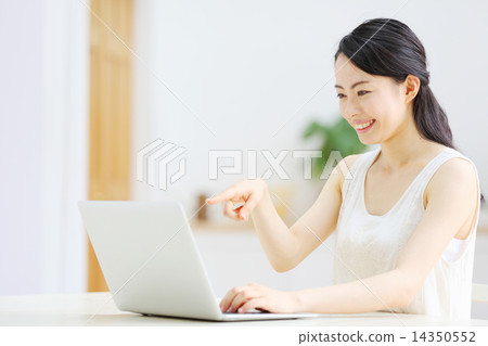 Laptop · young lady Laptop · young lady 14350552