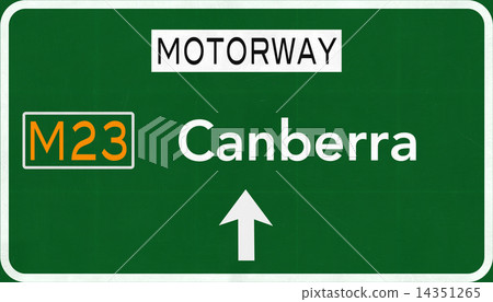 Canberrra Australia Highway Road Sign Canberrra Australia Highway Road Sign 14351265