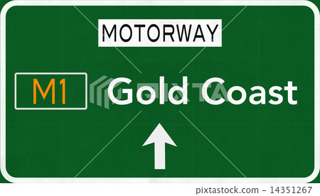 Gold Coast Australia Highway Road Sign 14351267