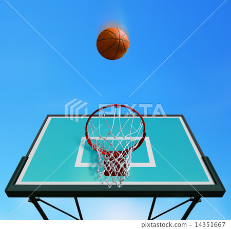 basketball hoop and ball basketball hoop and ball 14351667