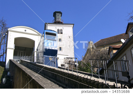 Funicular and Kula Lotrscak in Zagreb 14351686