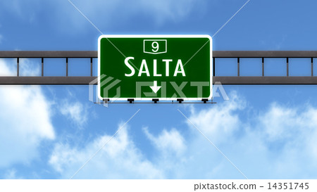 Salta Argentina Highway Road Sign 14351745
