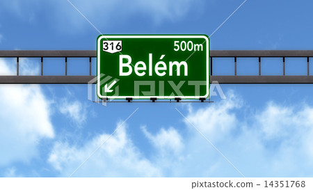 Belem Brazil Highway Road Sign 14351768