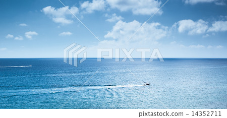 Motorboat traveling 14352711