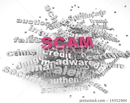3d image Scam issues concept word cloud background 3d image Scam issues concept word cloud background 14352994