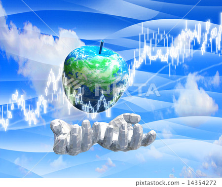 Apple apple and stock investment on hand 14354272