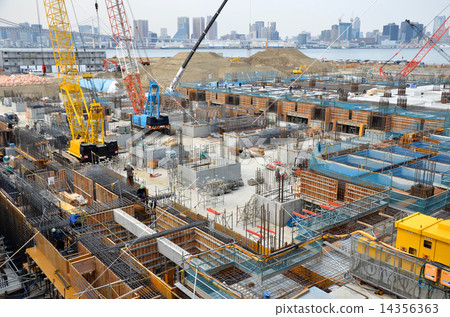 Construction site of new market 14356363