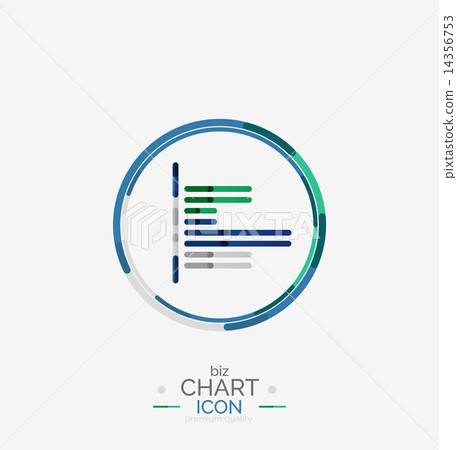 Line graph, chart icon 14356753