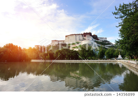 potala palace lake,tibet ,china 14356899