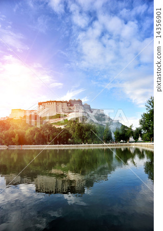 potala palace lake,tibet ,china 14356901