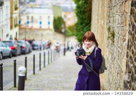 Young tourist in Paris on Montmartre Young tourist in Paris on Montmartre 14358029