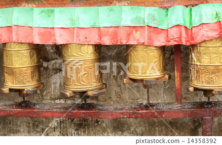 Tibetan Prayer Wheels  14358392