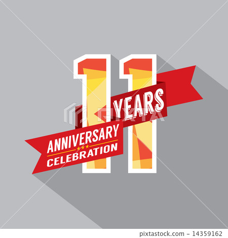 11th Years Anniversary Celebration Design 14359162