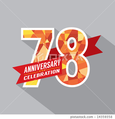78th Years Anniversary Celebration Design 14359358