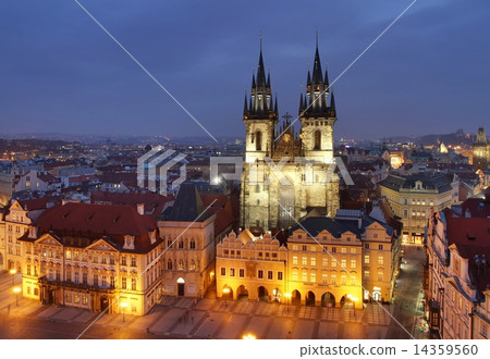 Tyn church on Old town square 14359560