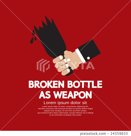 Broken Bottle As Weapon 14359833