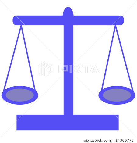 Balance illustration blue - Stock Illustration [14360773] - PIXTA