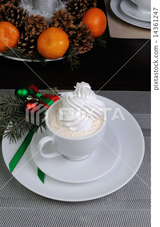 A cup of coffee at Christmas 14361247