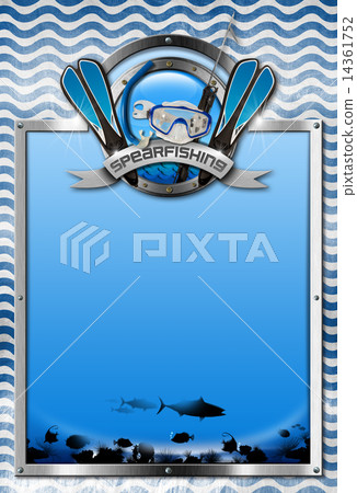 Signboard for Spearfishing - Stock Illustration [14361752] - PIXTA