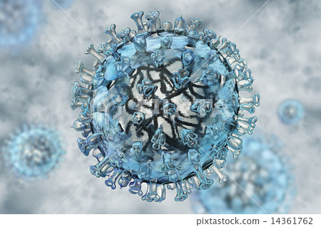 Realistic model of flu virus 14361762