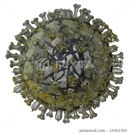 Realistic model of flu virus 14361763
