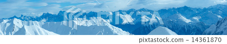Silvretta Alps winter view (Austria). Panorama. Silvretta Alps winter view (Austria). Panorama. 14361870