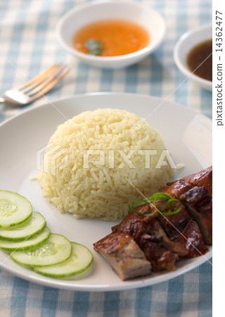 Rice roasted duck with sauce - chinese food Rice roasted duck with sauce - chinese food 14362477