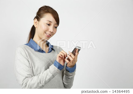 智能手機女 智能手機女 14364495