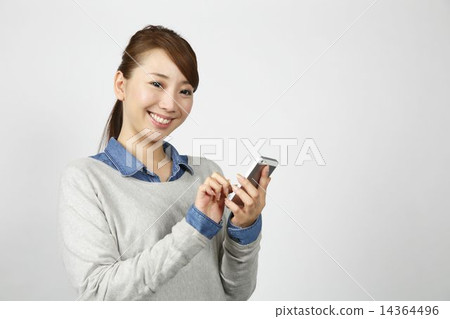 智能手機女 智能手機女 14364496