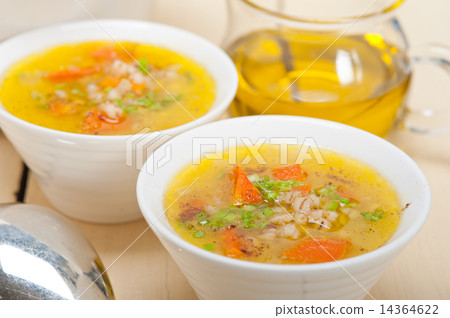 Syrian barley broth soup Aleppo style Syrian barley broth soup Aleppo style 14364622