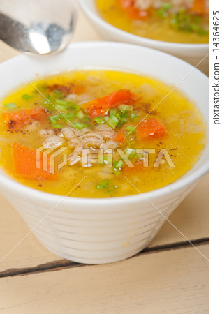 Syrian barley broth soup Aleppo style Syrian barley broth soup Aleppo style 14364625